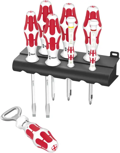 Wera - Set de tournevis Kraftform Sports Edition Angleterre, 8 pièces