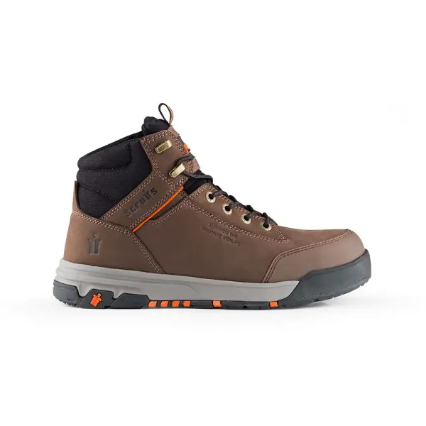 Scruffs Switchback 3 Scarpe Antinfortunistiche, Cioccolato, S3 Antistatiche, 7/