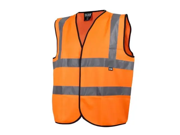 Scan Hi-Vis Waistcoat, Orange, Size L (44in)