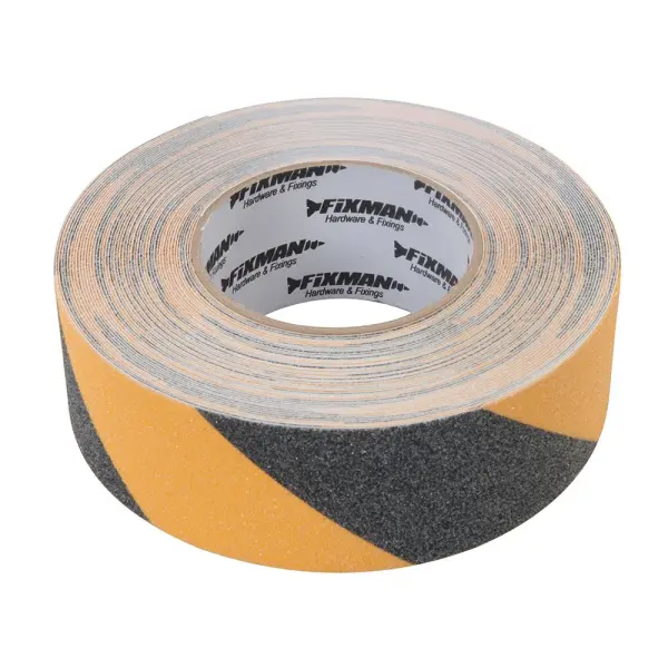 Fixman Anti-Slip Tape, 50mm x 18m, Black/Yellow