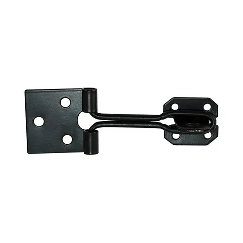 Timco 6 Inch Wire Pattern Hasp & Staple, Black, Carbon Steel
