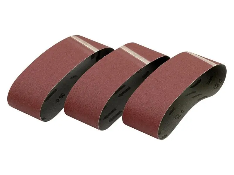 DEWALT 533 x 75mm Sanding Belt, 120G Aluminium Oxide, Pack of 3