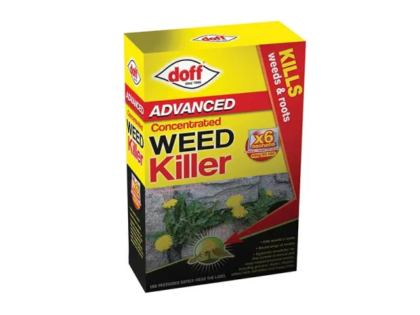 Doff Advanced Concentrated Weedkiller, 6 x 100ml Sachets