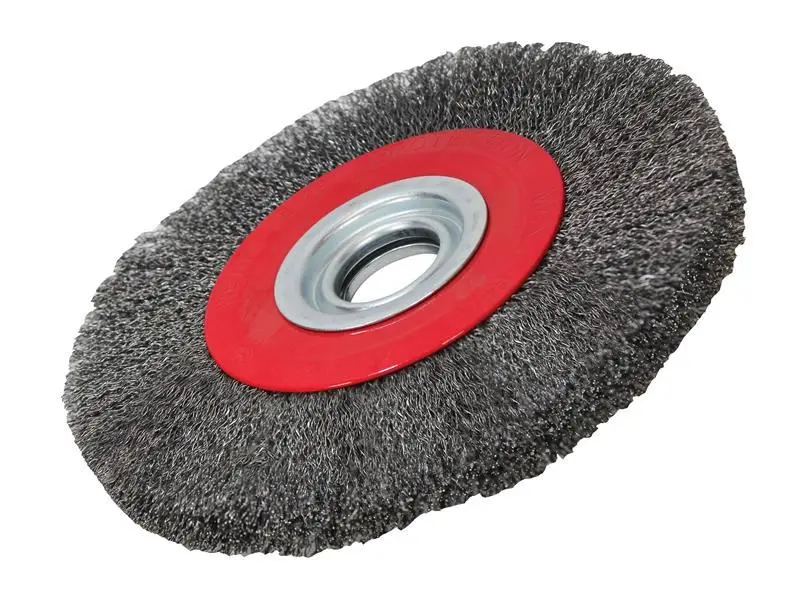 Faithfull Stalen Borstelwiel 200 x 25mm, 32mm Boring, 0.30mm Draad