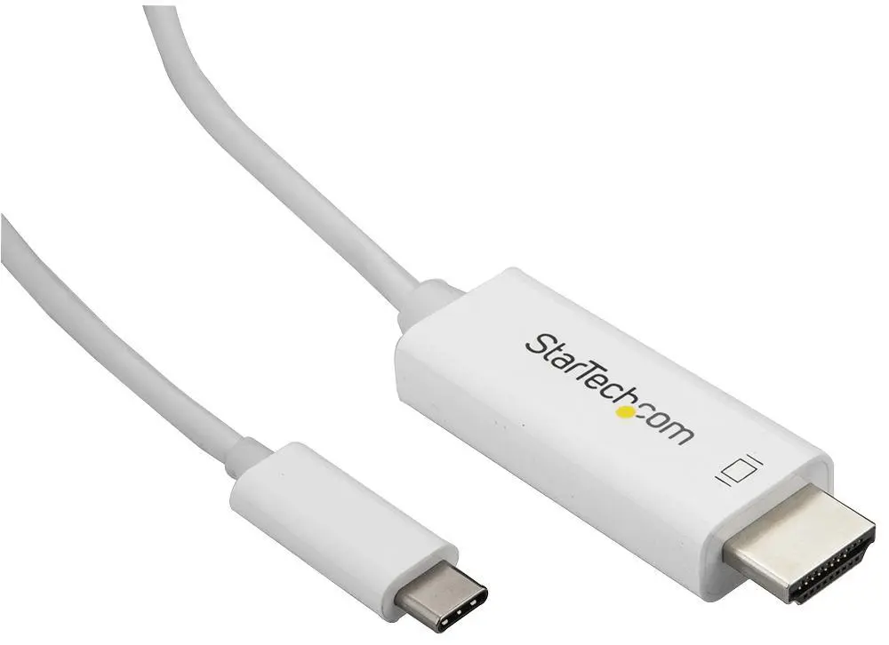 STARTECH כבל USB-C ל-HDMI, 1 מטר, לבן, תמיכה ב-4K