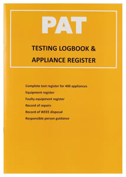 Portable Appliance Testing (PAT) Logbook