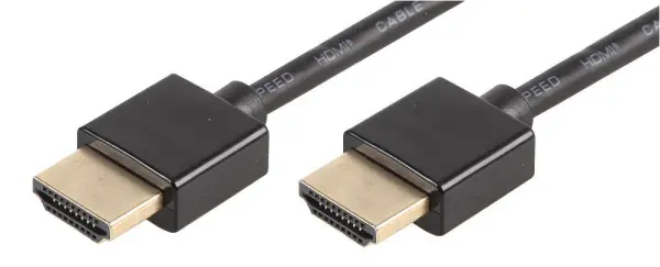 PRO SIGNAL - Câble HDMI Slim 4K UHD 60Hz, 0.5m Noir
