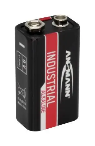 Industrial 9V PP3 Alkaline Batteries, 10 Pack