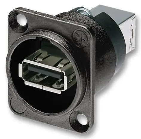 NEUTRIK - Tiontaire USB A go B, Cineál D, Rátáilte IP65