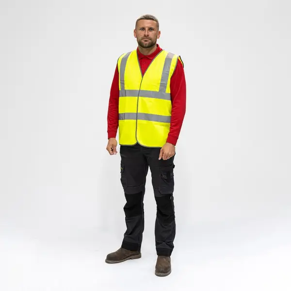 Timco High-Visibility Vest, Yellow, XXX Large