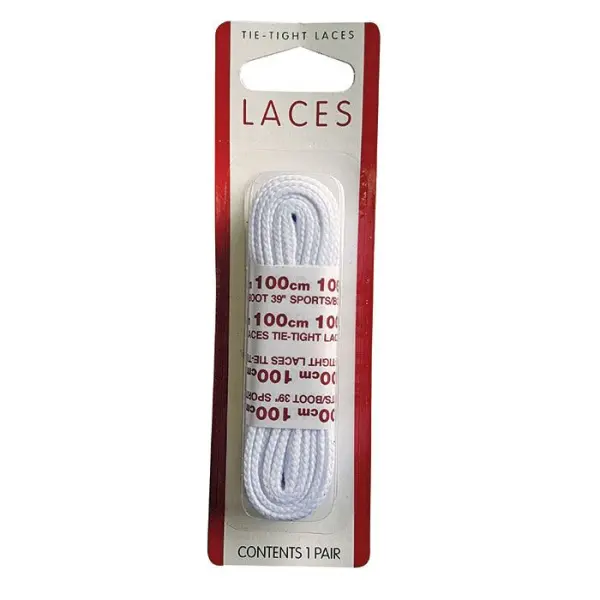 Flat Sports/Boot Lace, White, 100cm