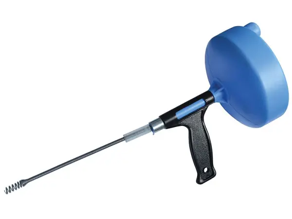 Faithfull Déboucheur à tambour, 7.6m, Acier ressort flexible, Diamètre 6mm