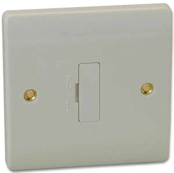 CLICK 13A Fused Connection Unit, White Moulded