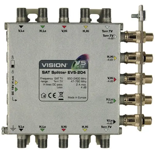 VISION EV5-204 2-WAY均等分配器