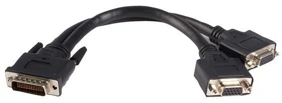 Câble Y STARTECH LFH/DMS 59 vers double VGA, 0.2m, Noir