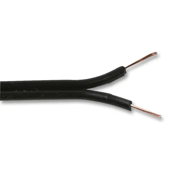 PRO POWER Figure 8 Speaker Cable, 7/0.22mm², Black, 100m Reel