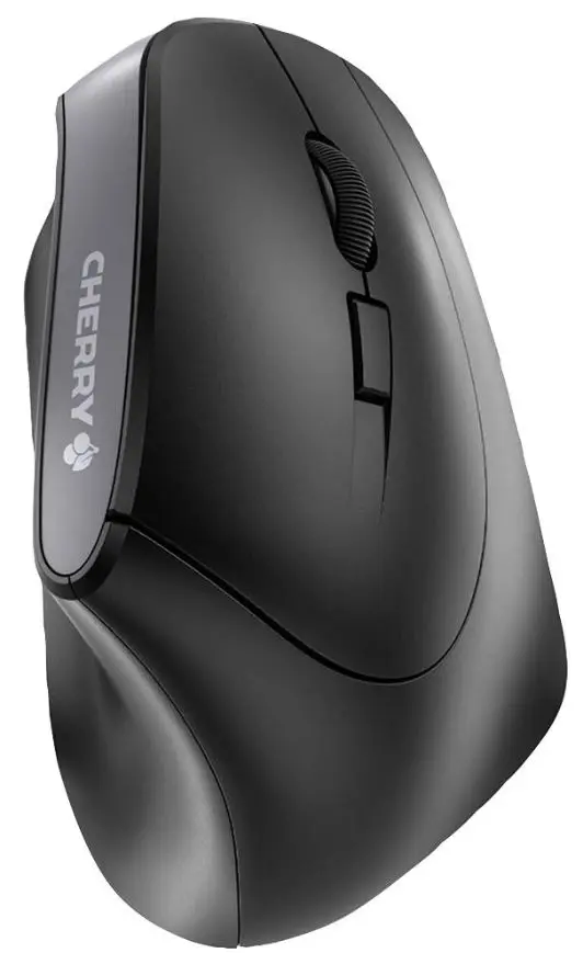 CHERRY MW 4500 Wireless Mouse, 45° Ergonomic, Black