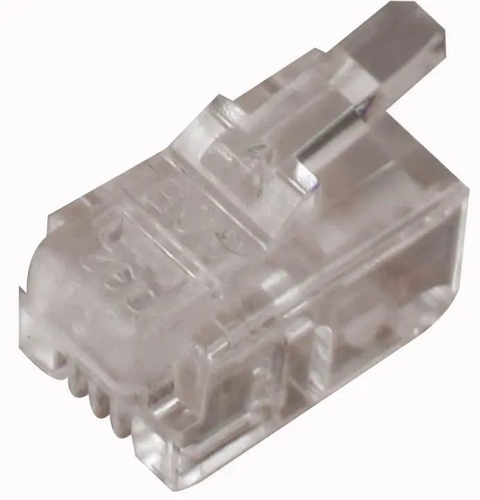 COB RJ10 4P4C Connector, 10 Pack, Cat5