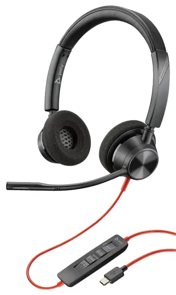POLY Blackwire 3320-M Stereo USB-C Headset