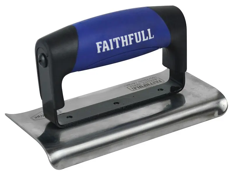 Faithfull Prestige Edging Trowel, Stainless Steel, 6 x 3in