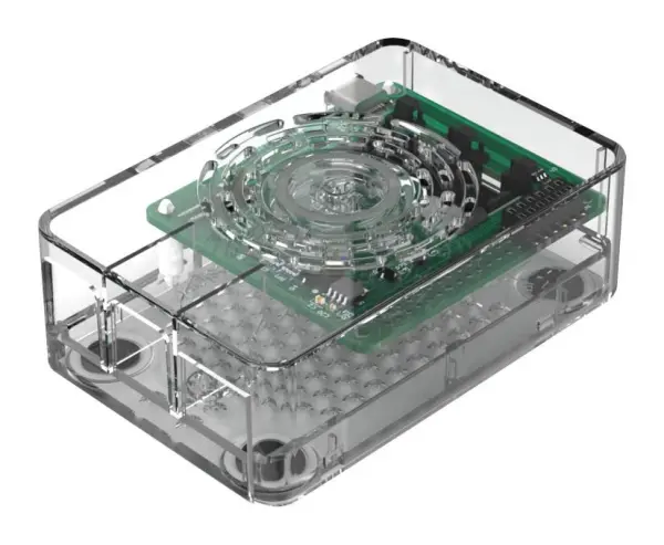 Multicomp Pro Raspberry Pi 4 Behuizing met Aan/Uit Knop - Transparant ABS