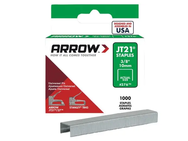 Arrow - Staples JT21 T27 10mm (3/8 in) (Kotak 1000)