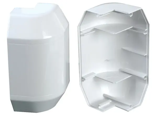 PRO POWER Dado Trunking External Bend White Pack of 2
