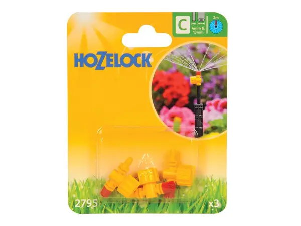 Hozelock 2795 Adjustable 360° Micro Spray Jet - Pack of 3