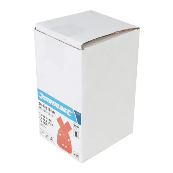 Silverline - Kertas Pengamplas Cangkuk & Gelung 140mm (10 Keping)