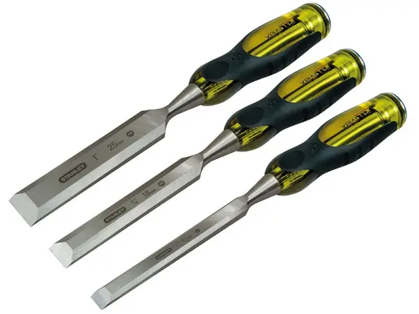 STANLEY® Hand Tools - FatMax® Gehrungssatz Meißel mit Durchsteckzapfen, 3-teilg