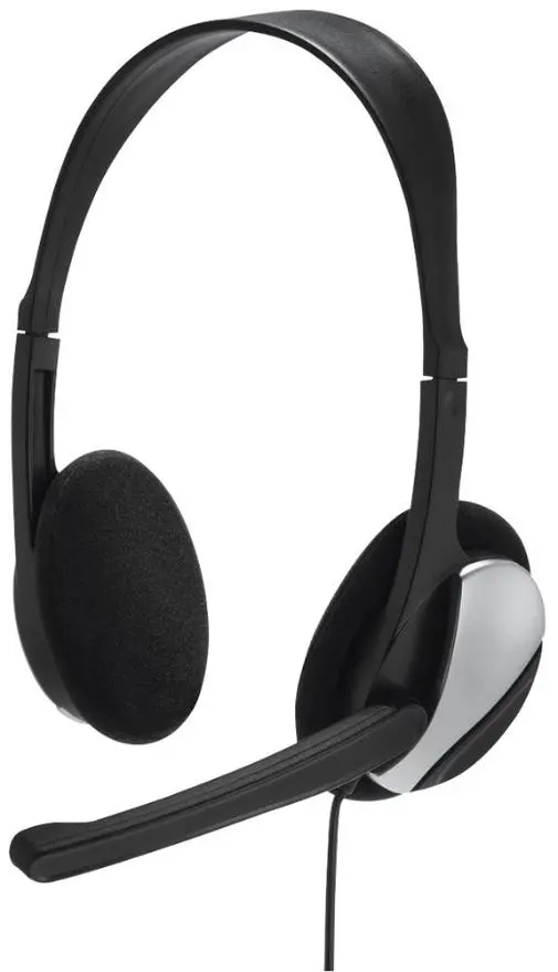 HAMA HS-P100 Casque Audio Stéréo pour PC Gaming, Noir