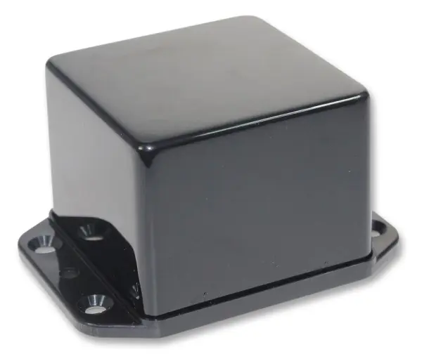 CamdenBoss IP54 Black ABS Flanged Enclosure - 75x57x43mm