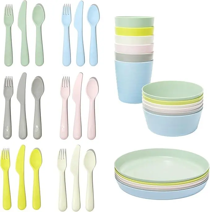 IKEA KALAS BPA-Free 36-Piece Kids' Tableware Set