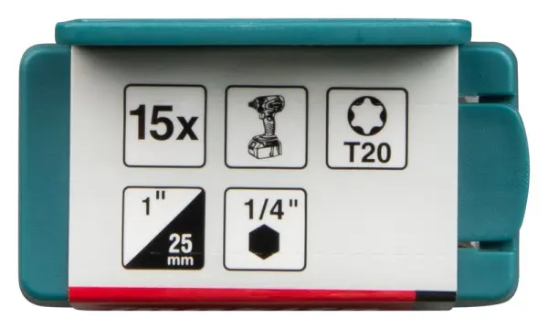 Makita Impact Premier Torx Torsion Bit Set 25 mm 15 pc - T20