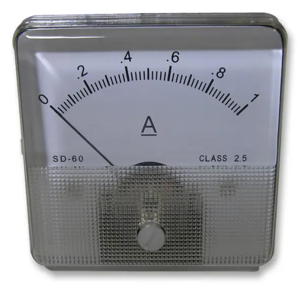 Multicomp Compteur analogique de panneau, courant continu 0-1A