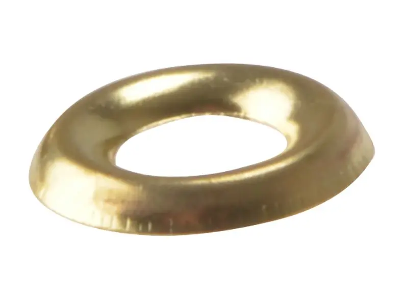 ForgeFix Solid Brass Screw Cup Washers, No.8, Pack of 200