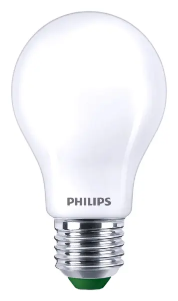 Philips MASTER UltraEfficient 4W Frosted LED GLS A60 Bulb, E27, 3000K