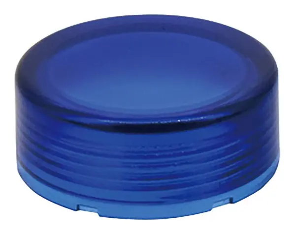IDEC Round Push Button Lens - Blue